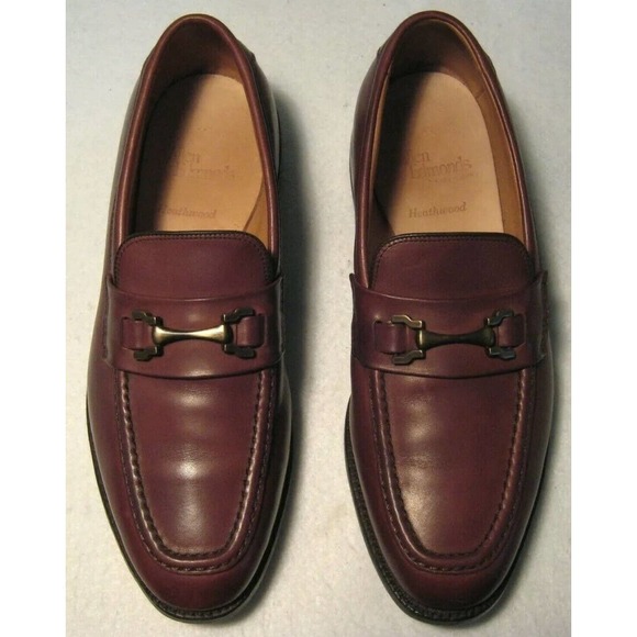 ALLEN EDMONDS Heathwood Brown Leather Horsebit Loafers Shoes Mens 9 Fast Ship main image 4